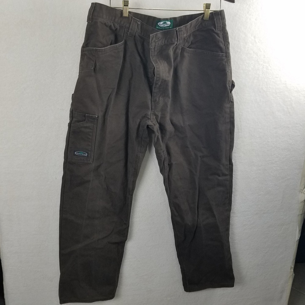 Arborwear Men's Brown Canvas Carpenter‎ Work Pants 38x30 100% Cotton